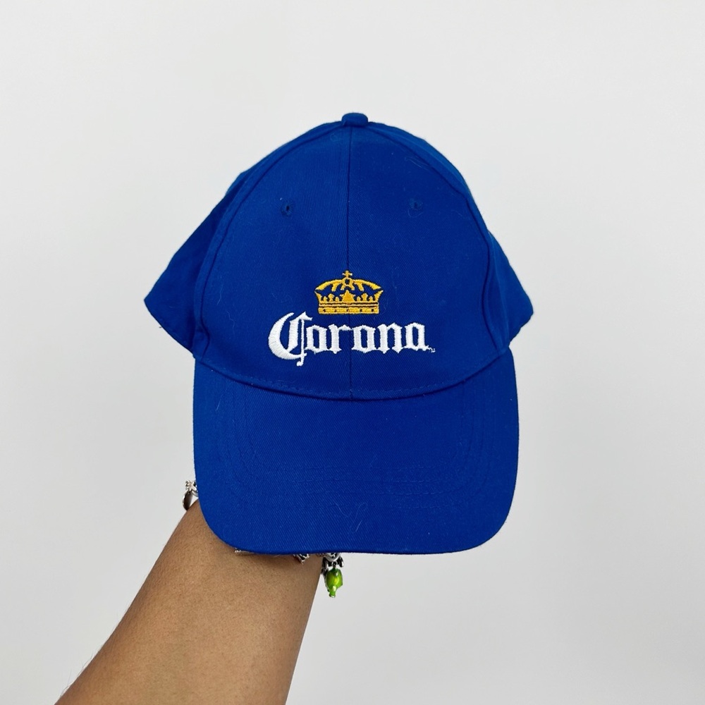 Corona Blue Embroidered Dad Hat Vintage Y2K